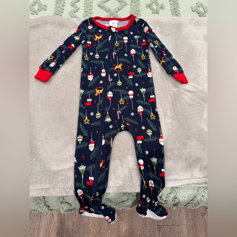 Christmas footie sleeper